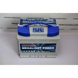 Akumulator MEGALIGHT Power 12V 65Ah akumulator agm 2