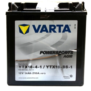 VARTA YTX16-BS-1 / YTX16-4-1 akumulator motocyklowy 1
