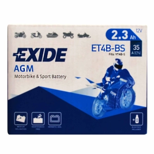 EXIDE ET4B-BS / YT4B-BS 12V 2,3AH 35A akumulator motocyklowy 3