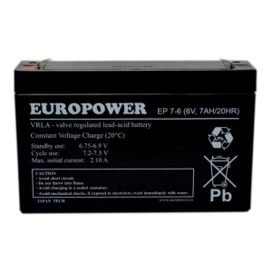 EUROPOWER EP 7-6 akumulator agm 1