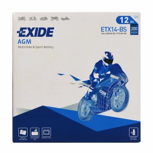 EXIDE ETX14-BS / YTX14-BS 12V 12Ah 200A L+
