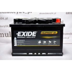 EXIDE EQUIPMENT GEL ES650 - 56Ah 650Wh P+ Prawy Plus 2