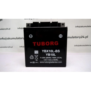 TUBORG YTX10L-BS / YB10L-B2 / YB10L-A2 12V 10Ah 160A akumulator motocyklowy 2