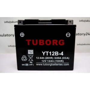 Tuborg YT12B-4 12V 12Ah 220A AGM akumulator motocyklowy 2