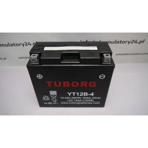 Tuborg YT12B-4 12V 12Ah 220A AGM akumulator motocyklowy 3