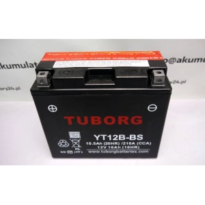 Tuborg YT12B-BS 12V 10.5Ah 210A AGM akumulator motocyklowy 3