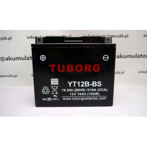 Tuborg YT12B-BS 12V 10.5Ah 210A AGM akumulator motocyklowy 2