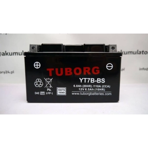 Tuborg YT7B-BS 12V 7Ah 110A AGM akumulator motocyklowy 2