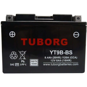 Tuborg YT9B-BS 12V 8.4Ah 120A AGM akumulator motocyklowy 1