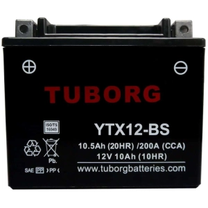 Tuborg YTX12-BS 12V 10.5Ah 200A AGM akumulator motocyklowy 1