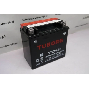 Tuborg YTX14-BS 12V 12.6Ah 220A AGM  akumulator motocyklowy 4