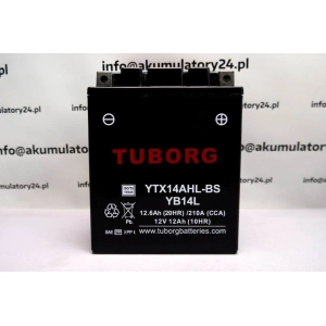 Tuborg YTX14AHL-BS 12V 12.6Ah 210A AGM akumulator motocyklowy 2