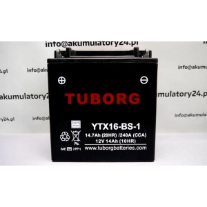 Tuborg YTX16-BS-1 12V 14.7Ah 240A AGM akumulator motocyklowy 2