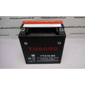 Tuborg YTX16-BS 12V 14.7Ah 240A AGM akumulator motocyklowy 3