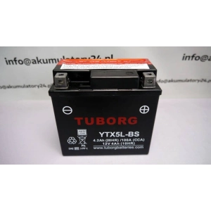 Tuborg YTX5L-BS 12V 4.2Ah 100A AGM akumulator motocyklowy 3