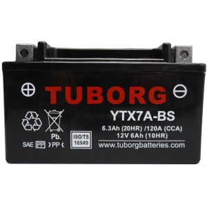 Tuborg YTX7A-BS 12V 6.3Ah 120A AGM akumulator motocyklowy 1