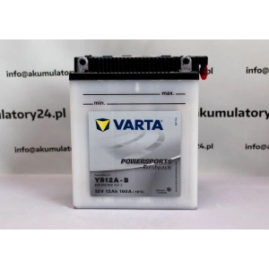 VARTA YB12A-B 12Ah 160A + KWAS 2