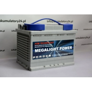 Akumulator MEGALIGHT Power 12V 65Ah akumulator agm 3