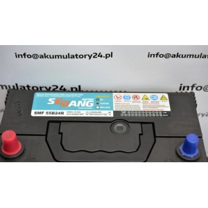 Sebang SMF 55B24R akumulator samochodowy 4 32B24L, 32C24L,34B19L,32C24R,32B24R,34B19R,46B24R,46B24L, 55B24L,46B24L,55B24L