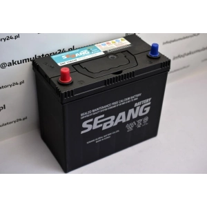 Sebang SMF 55B24R akumulator samochodowy 3 32B24L, 32C24L,34B19L,32C24R,32B24R,34B19R,46B24R,46B24L, 55B24L,46B24L,55B24L