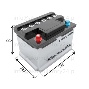 Sebang SMF 55B24R akumulator samochodowy 5 32B24L, 32C24L,34B19L,32C24R,32B24R,34B19R,46B24R,46B24L, 55B24L,46B24L,55B24L