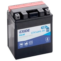 EXIDE ETX14AHL-BS 12V 12AH 210A P+