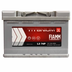 FIAMM TITANIUM PRO L3B 75P 12V 75Ah 730A P+
