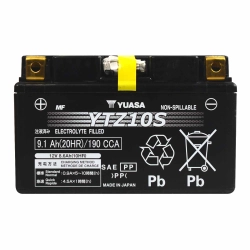 YUASA YTZ10S HPMF (AGM) 8,6Ah 190A 12V L+ WC K5