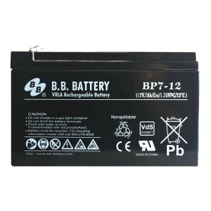 B.B. Battery BP7-12 12V 7Ah AGM BP 7/12 VDS P-POŻ
