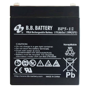B.B. Battery BP5-12 12V 5Ah AGM BP 5/12