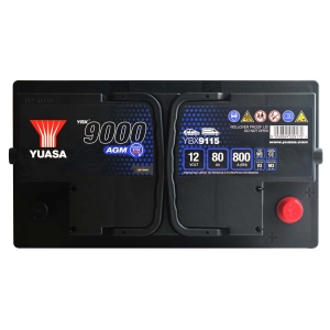 YUASA YBX 9115 12V 80Ah 800A AGM START-STOP YBX9115