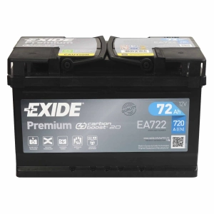 Exide Premium 72Ah 720A P+  EA722