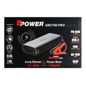 BPower GBC700-PRO 2000A BOOSTER STARTER ROZRUCH