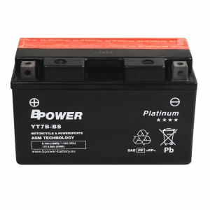 BPower Platinum AGM YT7B-BS﻿ 12V 6,5Ah 110A ET7B-BS