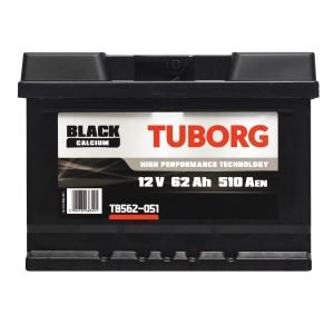 TUBORG BLACK CALCIUM 12V 62AH 510A TB562-051