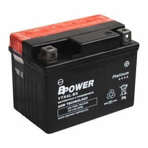 BPower Platinium AGM YTX4L-BS﻿ 12V 3Ah 60A / YB4L-A, YB4L-B
