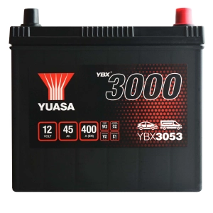 Yuasa YBX 3053 akumulator samochodowy 32B24L 32C24L,34B19L,32C24R,32B24R,34B19R,46B24R,46B24L, 55B24L,46B24L,55B24L