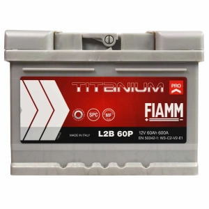FIAMM TITANIUM PRO L2B 60P 12V 60Ah 600A P+