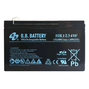 B.B. Battery HR1234W 12V 9Ah AGM HR 9/12 VDS P-POŻ