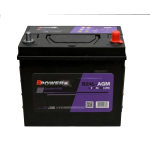 BPOWER B24L-AGM 12V 45AH 380A P+ HJ-S46B24L HYBRID JAPAN