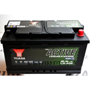 YUASA ACTIVE Leisure & Marine L36-AGM 12V 95Ah 850A