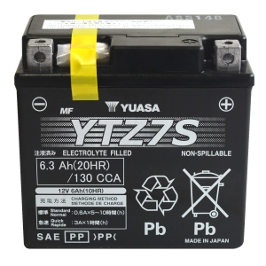 YUASA YTZ7S HPMF (AGM) 6,3Ah 130A 12V P+ WC K10