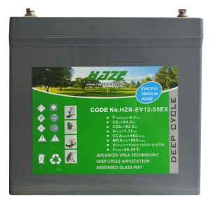 HAZE HZB-EV12-55EX 12V 64.5Ah akumulator agm 1