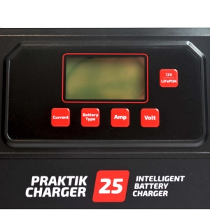 PRAKTIK CHARGER 25 LCD 12/24V Lithium 25A