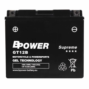 BPower Supreme GEL GT12B﻿ 12V 10Ah 185A / YT12B-BS ET12B-BS