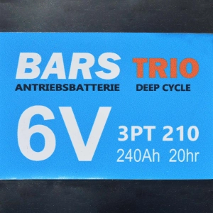 BARS TRIO 3PT210 DEEP CYCLE - 12V 240Ah Akumulator trakcyjny 3PT 210