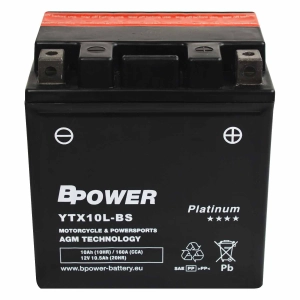 BPower Platinium AGM YTX10L-BS﻿ 12V 10,5Ah 160A
