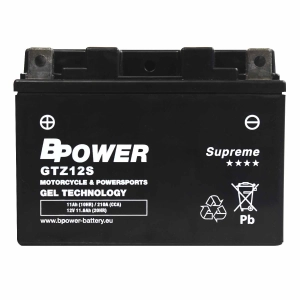 BPower Supreme GEL GTZ12S 12V 11Ah 210A / YTZ12S