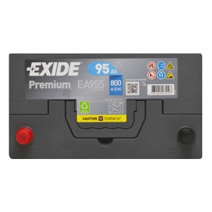 EXIDE EA955 PREMIUM 95Ah 800A 12V P+ EA 955 YBX 5334 95D31R