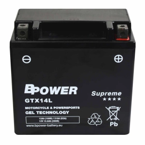 BPower Supreme GEL GTX14L﻿ 12V 12Ah 210A / YTX14L-BS